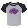 Women's Micro Rib Raglan Baby Tee Thumbnail