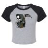 Women's Micro Rib Raglan Baby Tee Thumbnail