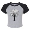 Women's Micro Rib Raglan Baby Tee Thumbnail