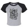 Women's Micro Rib Raglan Baby Tee Thumbnail