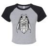 Women's Micro Rib Raglan Baby Tee Thumbnail