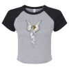 Women's Micro Rib Raglan Baby Tee Thumbnail