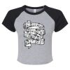 Women's Micro Rib Raglan Baby Tee Thumbnail