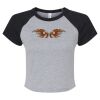 Women's Micro Rib Raglan Baby Tee Thumbnail