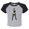 Women's Micro Rib Raglan Baby Tee Thumbnail