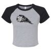 Women's Micro Rib Raglan Baby Tee Thumbnail