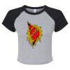 Women's Micro Rib Raglan Baby Tee Thumbnail