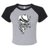 Women's Micro Rib Raglan Baby Tee Thumbnail