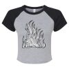 Women's Micro Rib Raglan Baby Tee Thumbnail