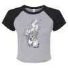 Women's Micro Rib Raglan Baby Tee Thumbnail