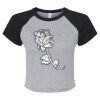 Women's Micro Rib Raglan Baby Tee Thumbnail