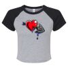 Women's Micro Rib Raglan Baby Tee Thumbnail