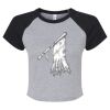 Women's Micro Rib Raglan Baby Tee Thumbnail
