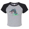 Women's Micro Rib Raglan Baby Tee Thumbnail