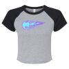 Women's Micro Rib Raglan Baby Tee Thumbnail