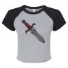 Women's Micro Rib Raglan Baby Tee Thumbnail