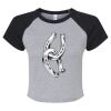 Women's Micro Rib Raglan Baby Tee Thumbnail