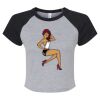 Women's Micro Rib Raglan Baby Tee Thumbnail