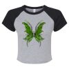 Women's Micro Rib Raglan Baby Tee Thumbnail