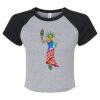 Women's Micro Rib Raglan Baby Tee Thumbnail