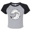 Women's Micro Rib Raglan Baby Tee Thumbnail
