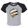 Women's Micro Rib Raglan Baby Tee Thumbnail