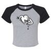Women's Micro Rib Raglan Baby Tee Thumbnail