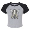 Women's Micro Rib Raglan Baby Tee Thumbnail