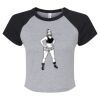 Women's Micro Rib Raglan Baby Tee Thumbnail