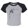 Women's Micro Rib Raglan Baby Tee Thumbnail