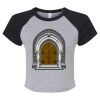 Women's Micro Rib Raglan Baby Tee Thumbnail