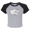 Women's Micro Rib Raglan Baby Tee Thumbnail