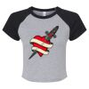 Women's Micro Rib Raglan Baby Tee Thumbnail