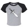 Women's Micro Rib Raglan Baby Tee Thumbnail