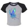Women's Micro Rib Raglan Baby Tee Thumbnail