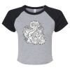 Women's Micro Rib Raglan Baby Tee Thumbnail
