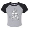 Women's Micro Rib Raglan Baby Tee Thumbnail