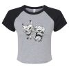 Women's Micro Rib Raglan Baby Tee Thumbnail