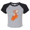 Women's Micro Rib Raglan Baby Tee Thumbnail