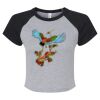 Women's Micro Rib Raglan Baby Tee Thumbnail