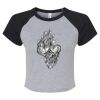 Women's Micro Rib Raglan Baby Tee Thumbnail