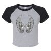 Women's Micro Rib Raglan Baby Tee Thumbnail