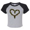 Women's Micro Rib Raglan Baby Tee Thumbnail