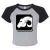 Women's Micro Rib Raglan Baby Tee Thumbnail