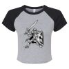 Women's Micro Rib Raglan Baby Tee Thumbnail
