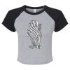 Women's Micro Rib Raglan Baby Tee Thumbnail