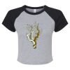 Women's Micro Rib Raglan Baby Tee Thumbnail