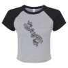 Women's Micro Rib Raglan Baby Tee Thumbnail