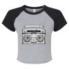 Women's Micro Rib Raglan Baby Tee Thumbnail