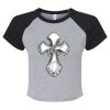 Women's Micro Rib Raglan Baby Tee Thumbnail